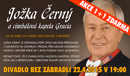 Jožka Černý 22.4.2015 v Divadle Bez zábradlí