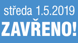 1.5.2019 má naše prodejna zavřeno 1.5.2019 má naše prodejna zavřeno