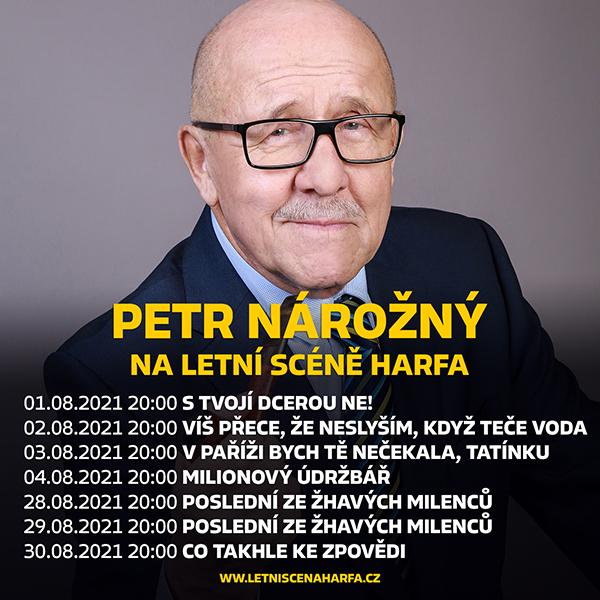 Petr Nárožný na Letní scéně Harfa