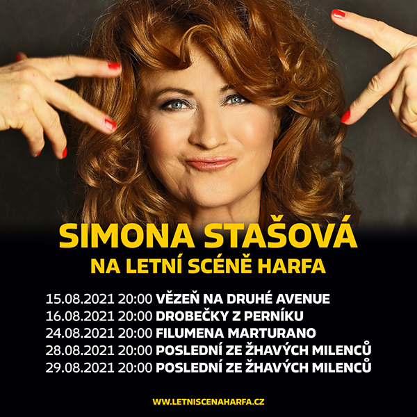 Simona Stašová na Letní scéně Harfa