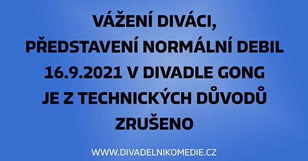 Zrušené představení 16.9.2021