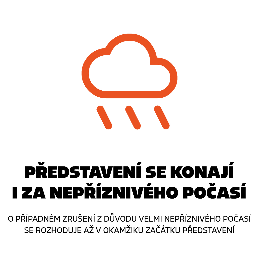 Představení se konají i za nepříznivého počasí