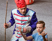 Rostislav Trtík a Fabián Šetlík v představení Princové jsou na draka. Foto: Petr Sankot